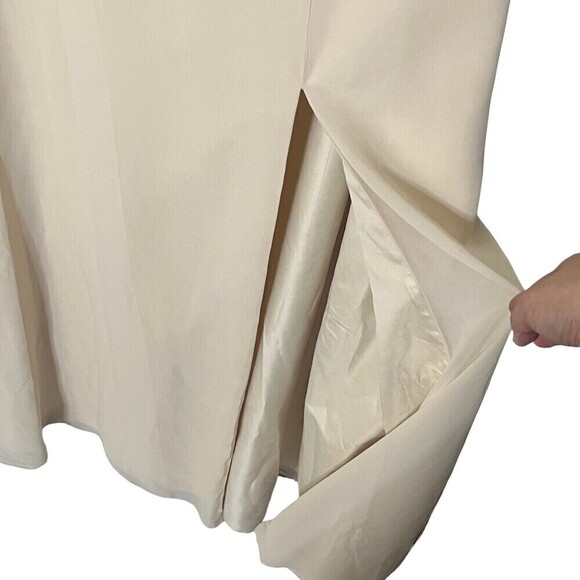 Marchesa Notte Cosenza One Shoulder Chiffon Gown Dress Women’s Size 10 Flawed - Picture 5 of 14